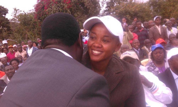 Kethi Kilonzo at a political rally in Makueni