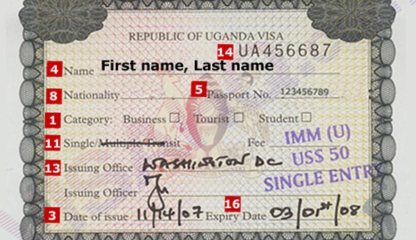 Uganda tourist visa
