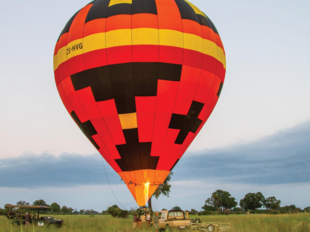 Nothing better than to tick off your bucket list with a hot air ballooning trip over the famous Okavango Delta