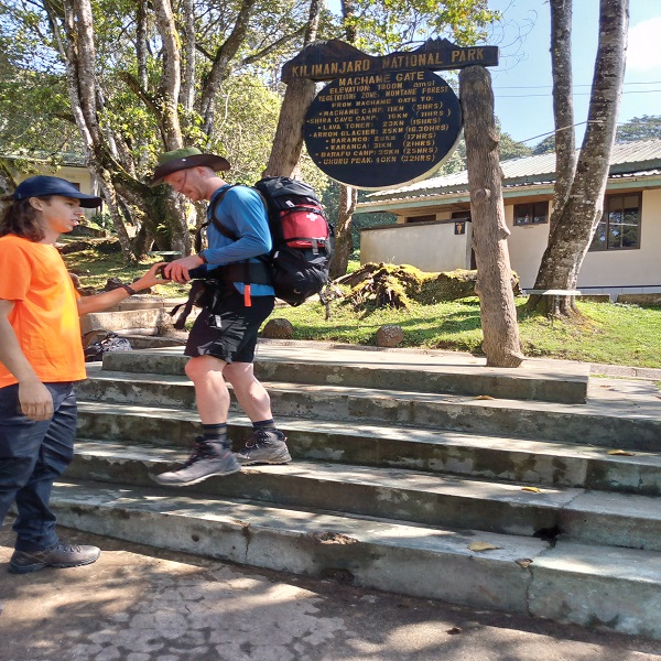 Begin your Kilimanjaro adventure trekking from Machame Gate through lush rainforest to Machame Camp for the first night
