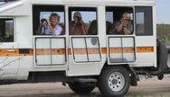 Open vehicles which can close, Nxai Pan National Park, Botswana