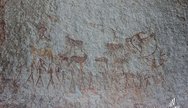 Stunning cave paintings, Matopos, Matobo National Park, Zimbabwe