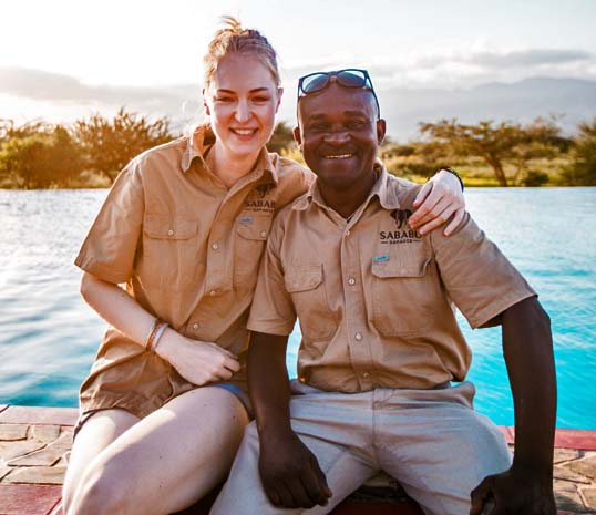 Denise Brown and Robert Tarimo, owners of Sababu Safaris