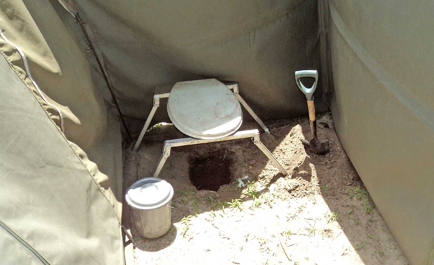 Ensuite toilet in Central Kalahari