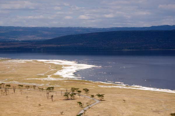 Lake Nakuru aerial view
