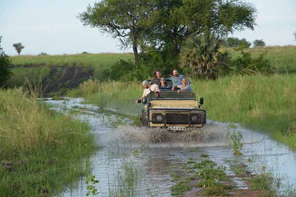 Rainy season drive in Semliki Wildlife Reserve