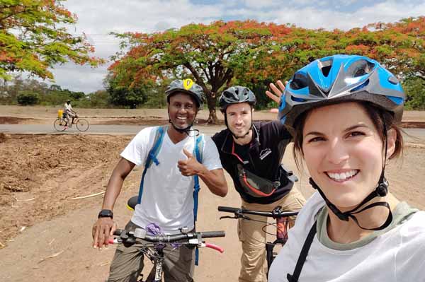 Charles on a bike tour