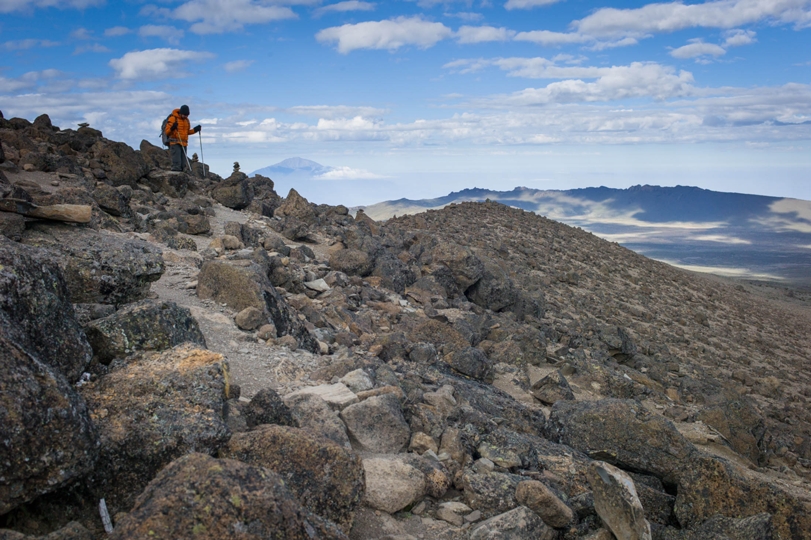 Quiet trail on Kilimanjaro