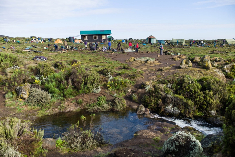 One of the less-crowded camps of Kilimanjaro