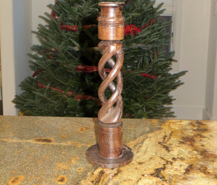 Carved candlestick