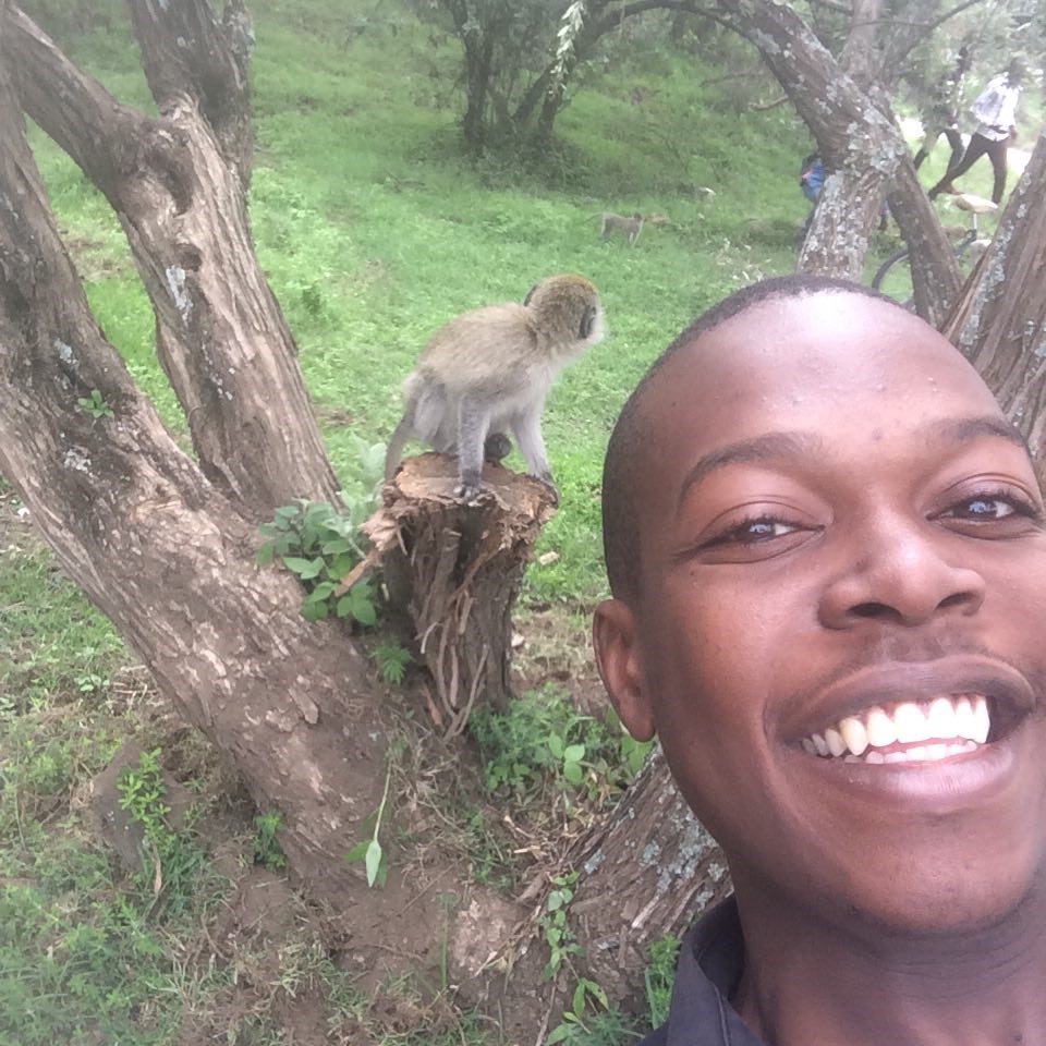 Author in Lake Nakuru NP